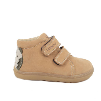 Scarpe da bambino giallo e marrone con strap