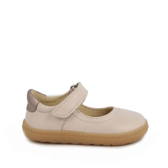 Ballerine da bambina beige con strap