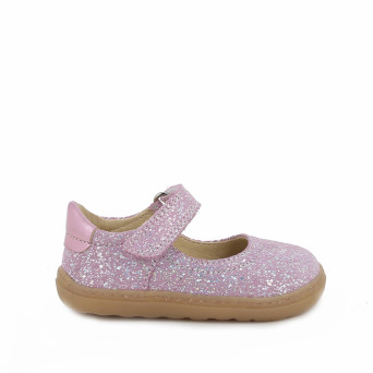 Ballerine da bambina viola con strap