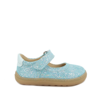 Ballerine da bambina turchese con strap