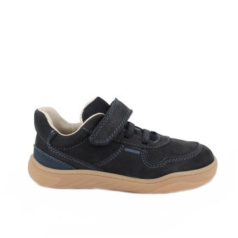 Sneakers da bambino blu con strap