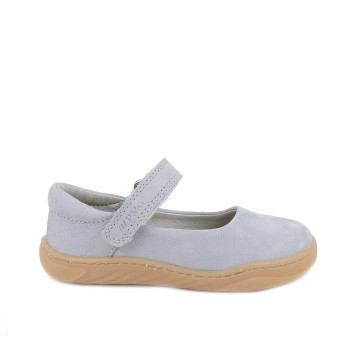 Ballerine da bambina grigio con strap