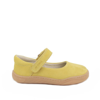 Ballerine da bambina giallo con strap
