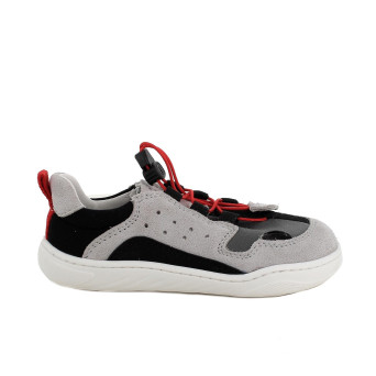 Sneakers da bambino grigio con lacci