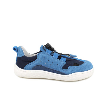 Sneakers da bambino celeste e blu con lacci