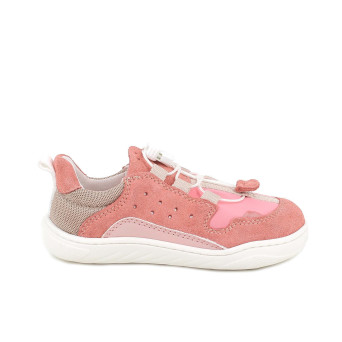 Sneakers da bambina rosa con lacci