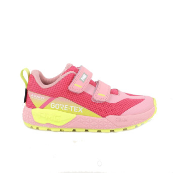 Sneaker gore-tex pour fille fuxia et rose avec velcro