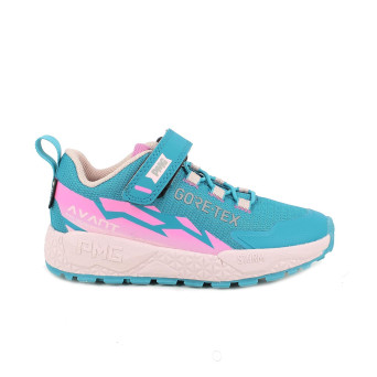 Sneaker gore-tex pour fille turquoise avec velcro