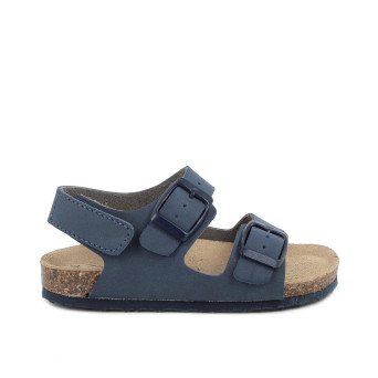 Sandali da bambino blu con strap