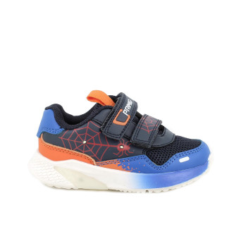 Sneakers da bambino blu con strap